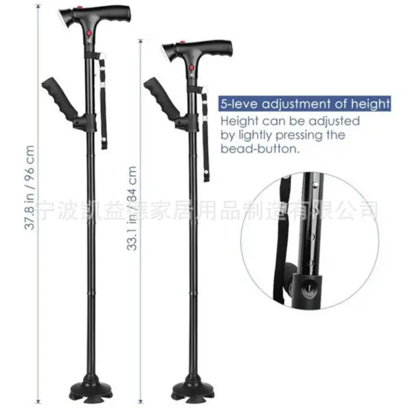 Walking Stick with LED Light and Alarm