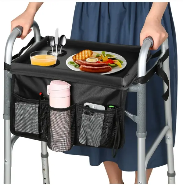 Folding Walker Tray with Cup Holder